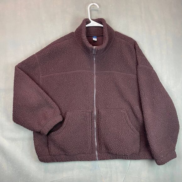 Old Navy Other - Old Navy Fleece Jacket Men's XL Brown Zip Front Warm Soft Full Zip